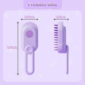 Cat Steam Brush for Shedding 3 in 1 Cat Steamy Brush Cleanser with Foldable Handle Pet Spa Brush for Cats Dogs Defur Comb for Cats Steam Brush for Cats Pet Spray Hair Removal Comb